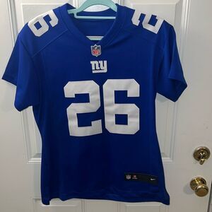 NY Giants Jersey Saquon Barkley blue white
